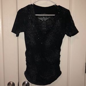 Low v-neck Affliction tee